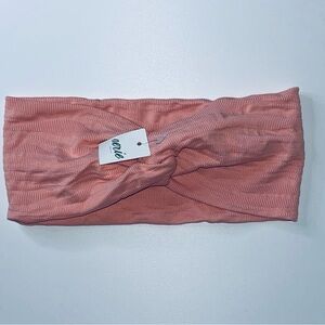 Aerie Blush Textured Twist Headband